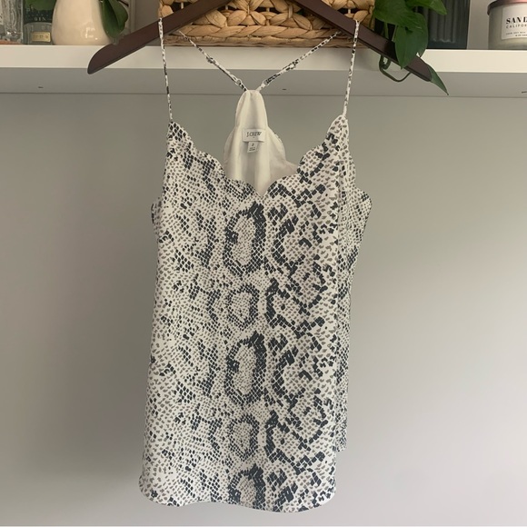 • [J. Crew] Scalloped Snake Tank • - Picture 11 of 12